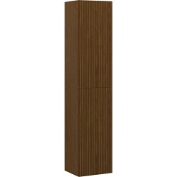 MEXEN/S - Rivel kúpeľňový stĺp 35, 2 dvierka, reliéf, orech (91A21-03016-2-BF86)