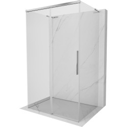 MEXEN/S - Rox-3S L sprchový kút 3 stenný, posuvný 100 x 70, transparent, chróm (8C2L-100-070-01-00-3S)