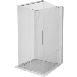 MEXEN/S - Rox-3S L sprchový kút 3 stenný, posuvný 110 x 110, transparent, chróm (8C2L-110-110-01-00-3S)