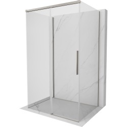 MEXEN/S - Rox-3S sprchovací kút 3 stenný, posuvný 95 x 90, transparent, nikel kartáčovaný (8C2-095-090-97-00-3S)