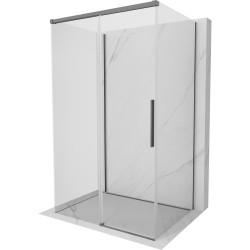 MEXEN/S - Rox-3S sprchový kút 3 stenný, posuvný 105 x 90, transparent, grafit metal (8C2-105-090-95-00-3S)