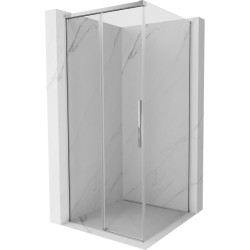 MEXEN/S - Rox sprchovací kút posuvný 90 x 90, transparent, chróm (8C2-090-090-01-00)