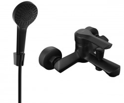 MEXEN/S - Saber R05 vaňová batéria so sprchou set, čierna (7213R05-70)