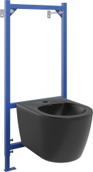 MEXEN/S - Sada pre skrytú inštaláciu bidetu Felix B s bidetom Carmen, čierna mat (69935884985)