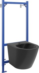 MEXEN/S - Sada pre skrytú inštaláciu bidetu Felix B s bidetom Lena, čierna mat (69935224885)