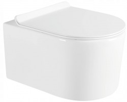 MEXEN/S - Sofia Závesná WC misa vrátane sedátka s slow-slim, duroplast, biela (30540100)