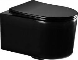 MEXEN/S - Sofia Závesná WC misa vrátane sedátka s slow-slim, z duroplastu, čierna matná (30541085)
