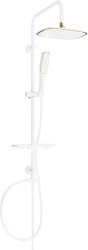 MEXEN/S - Sprchový stĺp T49 biela / zlatá (798494993-25)