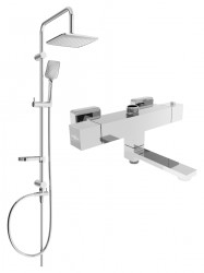 MEXEN/S - Sven sprchový stĺp vrátane sprchovej termostatickej batérie Cube, chróm (77910262-00)