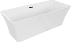 MEXEN/S - Tonia vaňa voľne stojaca 170 x 75, biela, sifón a prepad čierna (52171707500-70)