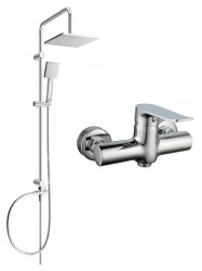 MEXEN/S - Tord sprchový stĺp vrátane sprchovej batérie Pecos, chróm (72740200-00)