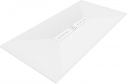 MEXEN/S - Toro obdĺžniková sprchová vanička SMC 180 x 70, biela, mriežka biela (43107018-W)