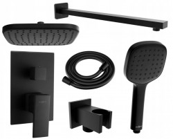 MEXEN/S - Uno DR33 sprchová zostava podomietková, čierna (71435DR33-70)