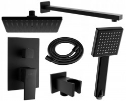 MEXEN/S - Uno DR45 sprchová zostava podomietková, čierna (71435DR45-70)