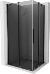 MEXEN/S - Velar Duo sprchovací kút, posuvné dvere 100 x 90, grafit, grafit metal (871-100-090-42-95)