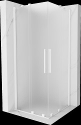 MEXEN/S - Velar Duo sprchovací kút, posuvné dvere 90 x 90, dekor, biela (871-090-090-32-20)
