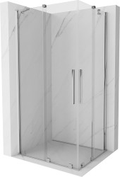 MEXEN/S - Velar Duo štvorcový sprchovací kút 100 x 90, transparent, chróm (871-100-090-02-01)