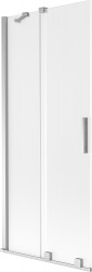 MEXEN/S - Velar dvojkrídlová posuvná vaňová zástena 80 x 150, dekor, chróm (896-080-000-31-01)