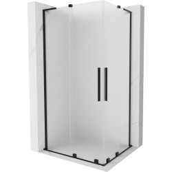 MEXEN/S - Velar L Duo sprchovací kút, posuvné dvere 100 x 90, dekor, čierna (871-100-090-02-33-70)