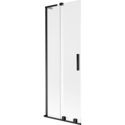 MEXEN/S - Velar L dvojkrídlová posuvná vaňová zástena 70 x 150, dekor, čierna (896-070-003-31-70)