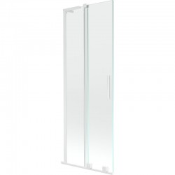 MEXEN/S - Velar L dvojkrídlová posuvná vaňová zástena 70 x 150, transparent, biela (896-070-003-01-20)