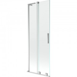 MEXEN/S - Velar L dvojkrídlová posuvná vaňová zástena 75 x 150, transparent, chróm (896-075-003-01-01)