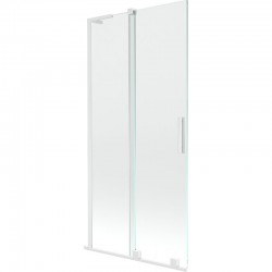 MEXEN/S - Velar L dvojkrídlová posuvná vaňová zástena 90 x 150, transparent, biela (896-090-003-01-20)