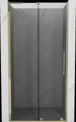 MEXEN/S - Velar L posuvné sprchové dvere 110, grafit, zlatá (871-110-003-41-50)