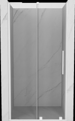 MEXEN/S - Velar L posuvné sprchové dvere 110, transparent, biela (871-110-003-01-20)