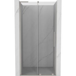 MEXEN/S - Velar L posuvné sprchové dvere 110, transparent, nikel kartáčovaný (871-110-003-01-97)