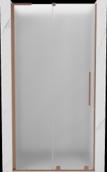 MEXEN/S - Velar L posuvné sprchové dvere 120, dekor, meď kartáčovaná (871-120-003-31-65)