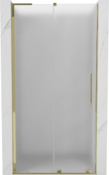 MEXEN/S - Velar L posuvné sprchové dvere 120, dekor, zlatá (871-120-003-31-50)
