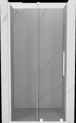 MEXEN/S - Velar L posuvné sprchové dvere 120, transparent, biela (871-120-003-01-20)