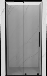 MEXEN/S - Velar L posuvné sprchové dvere 90, transparent, čierna (871-090-003-01-70)