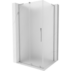 MEXEN/S - Velar L sprchovací kút, posuvné dvere 110 x 70, dekor, chróm (871-110-070-33-01)