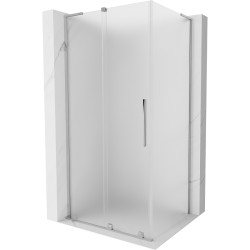 MEXEN/S - Velar L sprchovací kút, posuvné dvere 120 x 90, dekor, chróm (871-120-090-33-01)