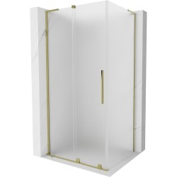 MEXEN/S - Velar L sprchovací kút, posuvné dvere 120 x 90, dekor, zlato (871-120-090-33-50)