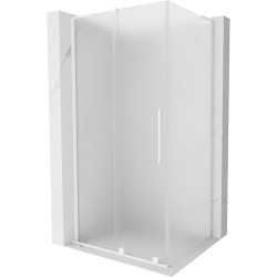 MEXEN/S - Velar L sprchovací kút, posuvné dvere 90 x 85, dekor, biela (871-090-085-33-20)