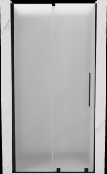 MEXEN/S - Velár posuvné sprchové dvere 100, dekor, čierna (871-100-000-31-70)