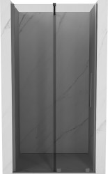 MEXEN/S - Velár posuvné sprchové dvere 100, grafit, grafit metal (871-100-000-41-95)
