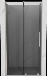 MEXEN/S - Velár posuvné sprchové dvere 100, grafit, nikel kartáčovaný (871-100-000-41-97)