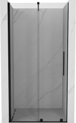 MEXEN/S - Velár posuvné sprchové dvere 100, transparent, čierna (871-100-000-01-70)