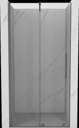 MEXEN/S - Velár posuvné sprchové dvere 120, transparent, grafit metal (871-120-000-01-95)