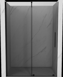 MEXEN/S - Velár posuvné sprchové dvere 140, grafit, čierna (871-140-000-41-70)
