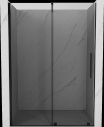 MEXEN/S - Velár posuvné sprchové dvere 150, grafit, čierna (871-150-000-41-70)
