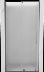 MEXEN/S - Velár posuvné sprchové dvere 90, dekor, grafit metal (871-090-000-31-95)