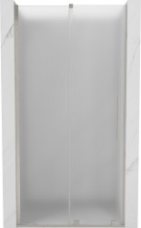 MEXEN/S - Velár posuvné sprchové dvere 90, dekor, nikel kartáčovaný (871-090-000-31-97)