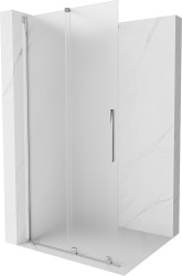 MEXEN/S - Velar Sprchová zástena posuvná Walk-in 110 x 200, dekor 8 mm, chróm (871-110-000-33-01)