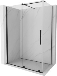MEXEN/S - Velár sprchovací kút 150 x 80, transparent, čierna (871-150-080-01-70)