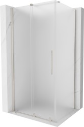 MEXEN/S - Velár sprchovací kút, posuvné dvere 100 x 70, dekor, nikel kartáčovaný (871-100-070-31-97)